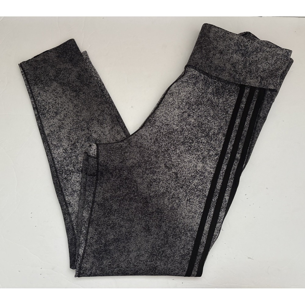 Adidas Leggings Womens Aeroready High Rise Three Stripe Gym Pants Athletic L